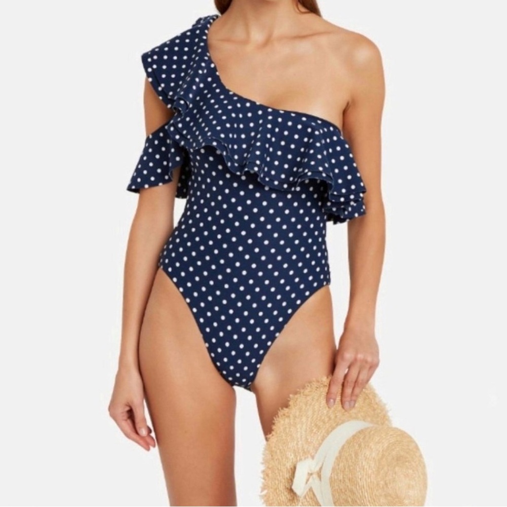 RUFFLE ASYMMETRICAL ONE PIECE